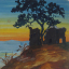 Gaston SUISSE (1896-1988) - Mausolée de Kani, au bord du lac de Presba. 1918.
